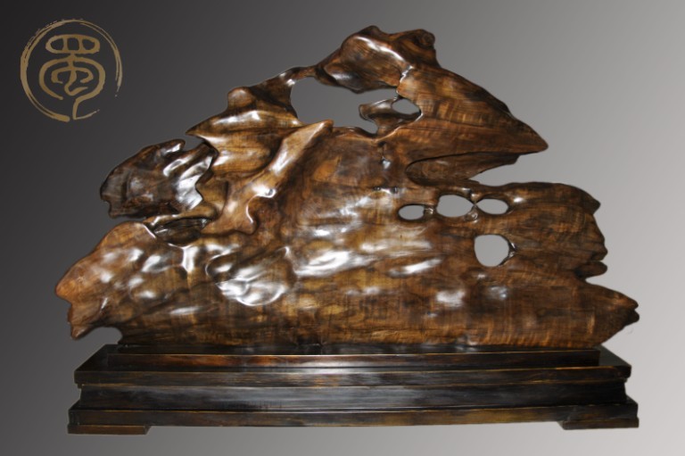 烏木金絲楠自然擺件